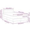 vidaXL Box spring seng med madras med LED Creme 120 x 190 cm Stof