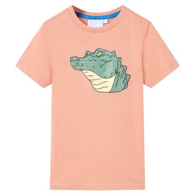 T-shirt til børn str. 92 lys orange