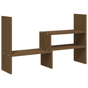 vidaXL sk&aelig;rmholder (39-72)x17x43 cm massivt fyrretr&aelig; gyldenbrun