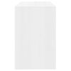 vidaXL skrivebord 101x50x76,5 cm sp&aring;nplade hvid h&oslash;jglans