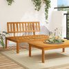 vidaXL midtermodul til pallesofa massivt akacietr&aelig;