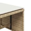 vidaXL spisebordss&aelig;t til haven 5 dele med hynder polyrattan beige