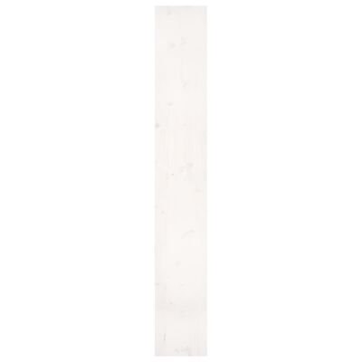 vidaXL bogreol/rumdeler 80x30x199,5 cm massivt fyrretræ hvid