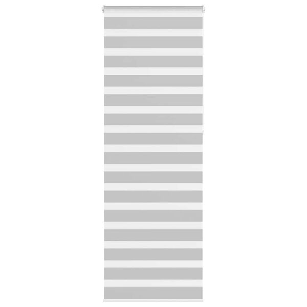 vidaXL zebragardin lysegr&aring; 75x230 cm stofbredde 70,9 cm polyester