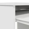 vidaXL skrivebord 86x49x76 cm konstrueret tr&aelig; hvid