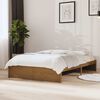vidaXL sengeramme 120x190 cm Small Double massivt tr&aelig; gyldenbrun