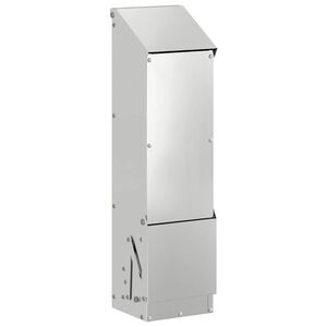 vidaXL H&oslash;nsefoder S&oslash;lv 13 x 12 x 51 cm Galvaniseret st&aring;l