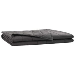 vidaXL V&aelig;gtet t&aelig;ppe Antracit 152 x 203 cm 7 kg 100% Bomuld 205T