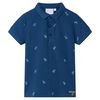 vidaXL Poloshirt til b&oslash;rn str. 140 m&oslash;rkebl&aring;