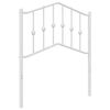 vidaXL udskiftningsgavl 75 cm metal hvid