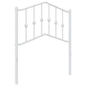 vidaXL udskiftningsgavl 75 cm metal hvid