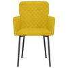 vidaXL spisebordsstole 2 stk. fløjl gul