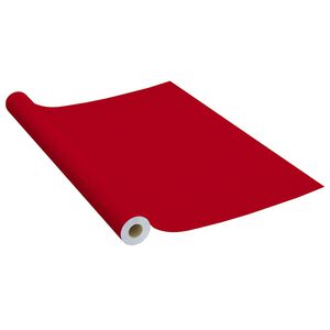 vidaXL selvkl&aelig;bende folie til m&oslash;bler 500x90 cm PVC r&oslash;d