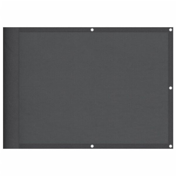 vidaXL altanafskærmning 75x700 cm 100 % polyester antracitgrå