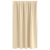 vidaXL Mørklægningsgardiner med ringe 2 pcs Creme 140 x 140 cm