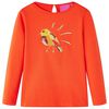 Lang&aelig;rmet T-shirt til b&oslash;rn str. 92 orange