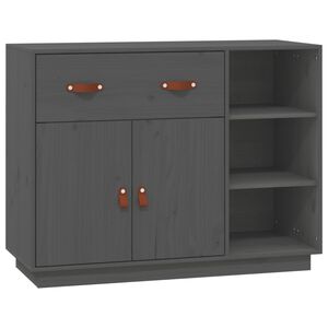 vidaXL sk&aelig;nk 98,5x40x75 cm massivt fyrretr&aelig; Gr&aring;