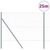 vidaXL Hegnsp&aelig;l Gr&oslash;n 25 x 1,6 m (36 mm mesh) St&aring;l og PVC