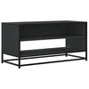vidaXL tv-bord 91x40x46 cm konstrueret tr&aelig; og metal sort