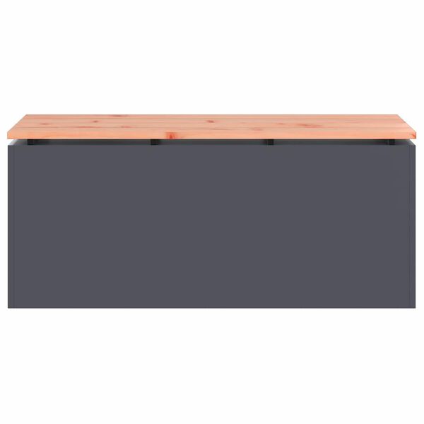 vidaXL Haveb&aelig;nk Antracit 100 x 40 x 43 cm St&aring;l