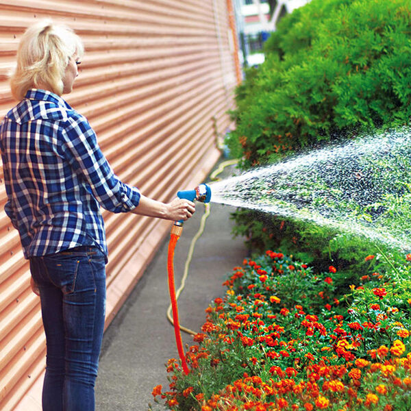 GR&Uuml;NTEK fleksibelt haveslanges&aelig;t i 8 dele KING COBRA 22,5 m