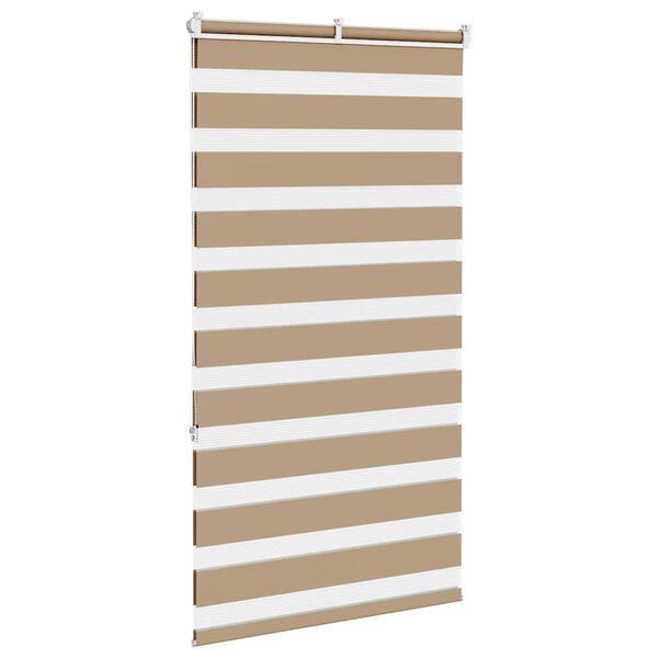 vidaXL zebragardin sandbrun 70x150 cm stofbredde 65,9 cm polyester