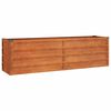 vidaXL h&oslash;jbed 160x40x45 cm cortenst&aring;l rustfarvet