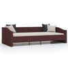 vidaXL daybed med USB-stik 90x200 cm stof lilla
