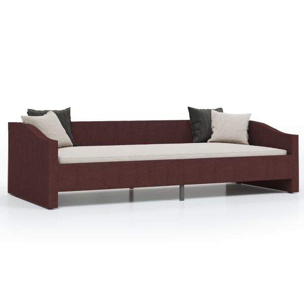 vidaXL daybed med USB-stik 90x200 cm stof lilla
