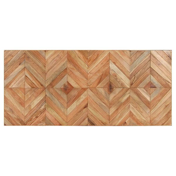 vidaXL spisebord 200x90x76 cm massivt akacietr&aelig; og mangotr&aelig;