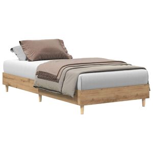 vidaXL sengestel uden madras 100x200 cm konstrueret tr&aelig; kunsteg