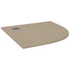 vidaXL brusekar SMC 90x90 cm brun