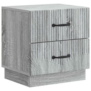 vidaXL Natskab Gr&aring; sonoma-eg 43 x 34,5 x 44,5 cm Konstrueret tr&aelig;