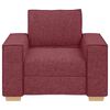 vidaXL sofastol vinrød 60 cm stof