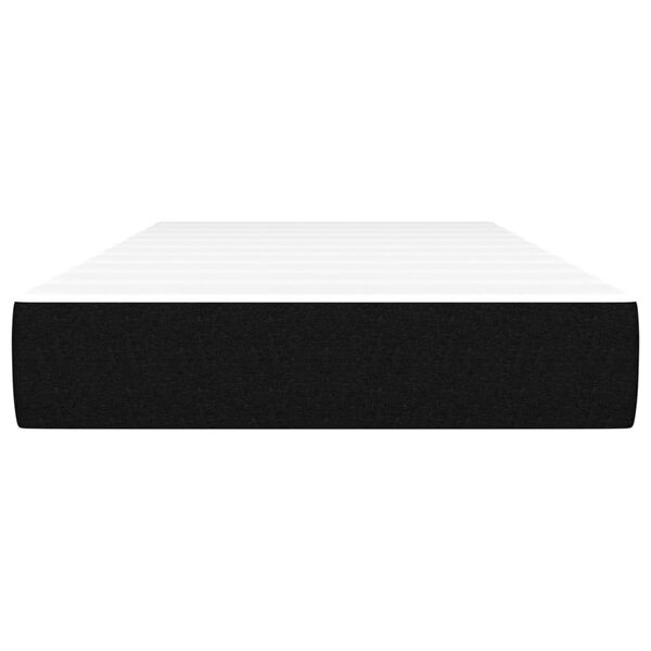 vidaXL springmadras med pocketfjedre 80x200x20 cm stof sort
