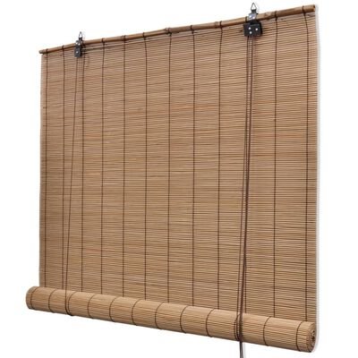 vidaXL rullegardiner 2 stk. 100x160 cm bambus brun