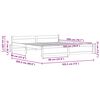 vidaXL Sengestel Voks brun 205.5 x 95.5 x 51 cm Massiv fyrretr&aelig;