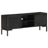 vidaXL tv-skab 115x30x46 cm massivt mangotr&aelig; sort