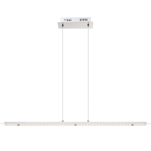 GLOBO LED-pendellampe LIGURIA krom og glas 67804-18H