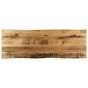 vidaXL bordplade 110x40x2,5 cm naturlig kant massivt ru mangotr&aelig;