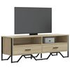 vidaXL tv-bord 122x34x41 cm konstrueret tr&aelig; sonoma-eg