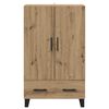 vidaXL Highboard Artisan Egetr&aelig; 69,5 x 30 x 115 cm Konstrueret tr&aelig;
