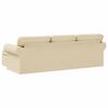 vidaXL Sofa Creme 215 x 138 x 80 cm Stof