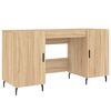 vidaXL skrivebord 140x50x75 cm konstrueret tr&aelig; sonoma-eg