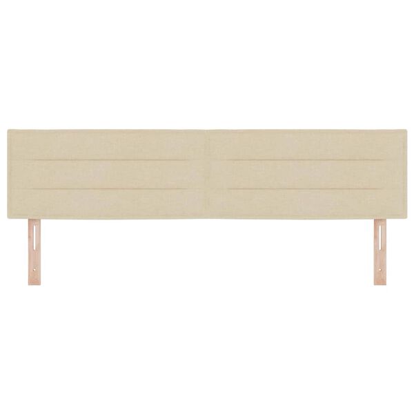 vidaXL Hovedg&aelig;rde Creme 180 cm Stof