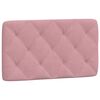 vidaXL sengeramme med LED uden madras 80x200 cm velour pink