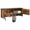 vidaXL V&aelig;gmonteret Jakkeholder med hylde R&oslash;get eg 80 x 20 x 30 cm