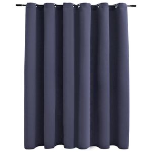 vidaXL m&oslash;rkl&aelig;gningsgardin med metalringe 290 x 245 cm antracitgr&aring;