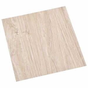 vidaXL Gulvplanker Hvid og Tr&aelig;farve 5,11 m&sup2; 55 stk. PVC