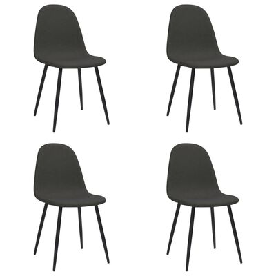 vidaXL spisebordsstole 4 stk. 45x53,5x83 cm kunstlæder sort